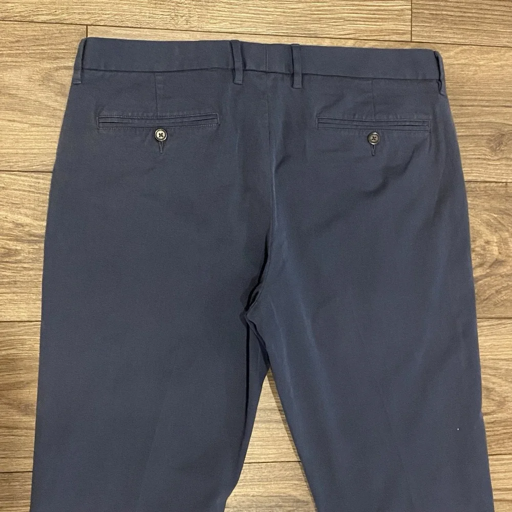 Bonobos‎ Golf Monday Pants Men's Size 36 Slim Navy With Dark Blue Pinstripes